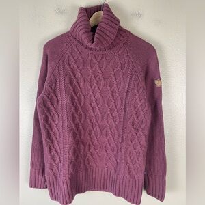 Fjallraven Ovik Cable Knit Sweater Roller Neck NWT Women’s Small